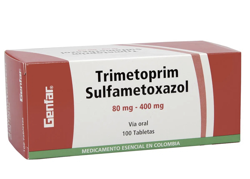 Trimetropim/Sulfametoxazol 80mg/400mg (1 blíster de 10 tabletas)