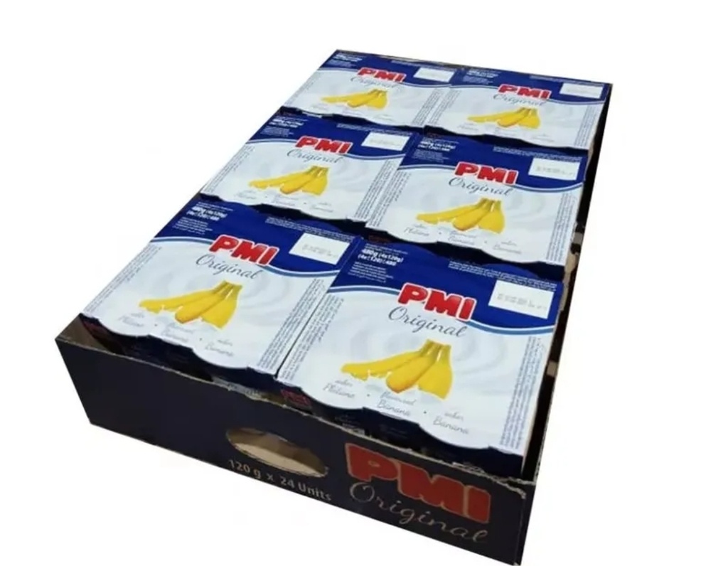 Yogurt PMI de plátano (caja 24u x 120g)