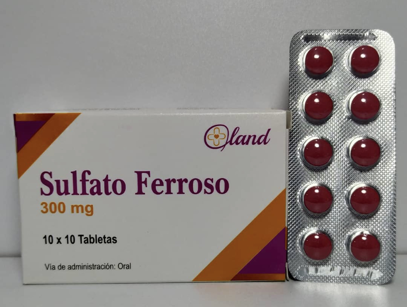 Sulfato ferroso 300mg (1 blíster de 10 tabletas)
