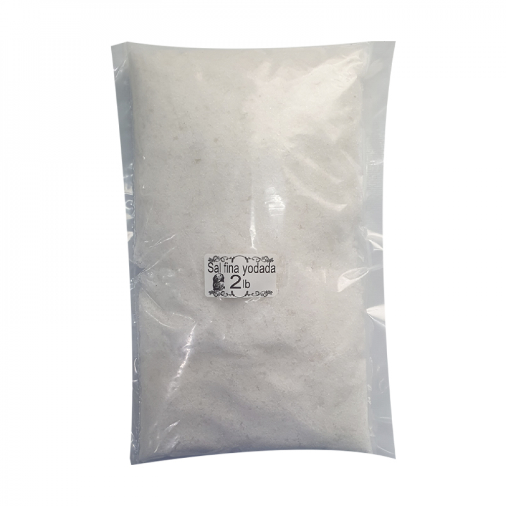 Sal fina yodada (907 g / 2 lb)