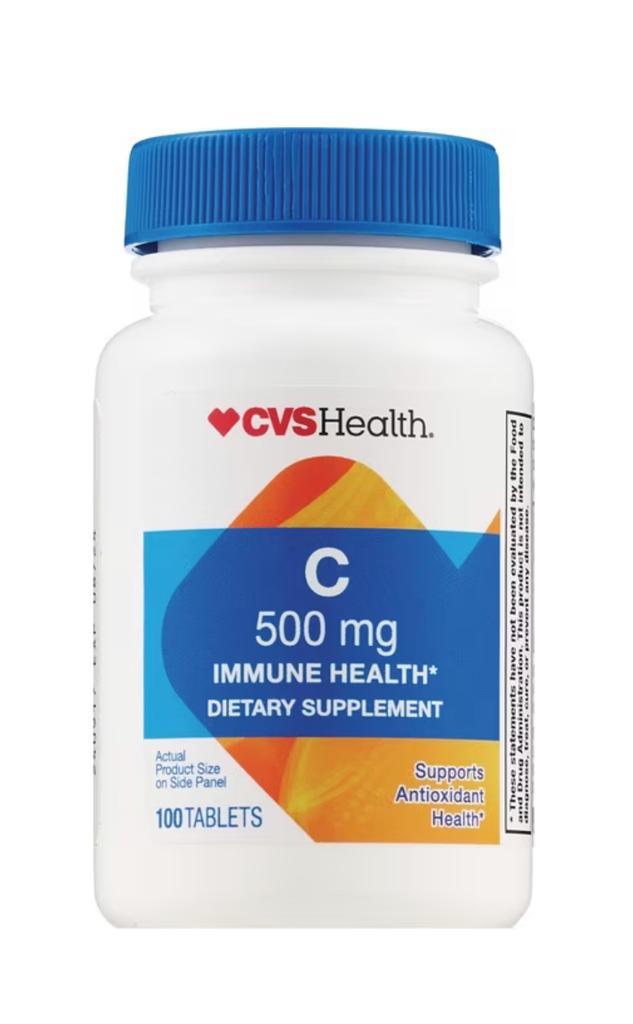 Vitamina C (500 mg) 100 tabletas CVS