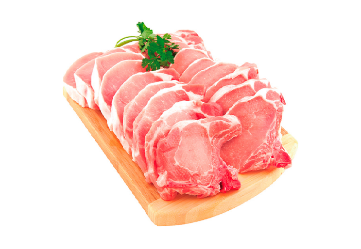 Chuletas de cerdo (lb)
