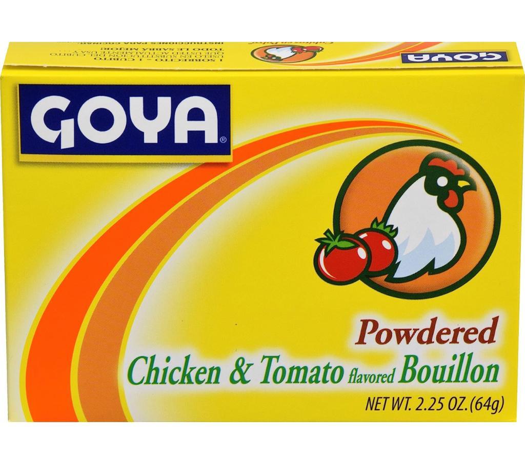 Cubitos en Polvo GOYA Pollo y Tomate 2.25 oz / 64g