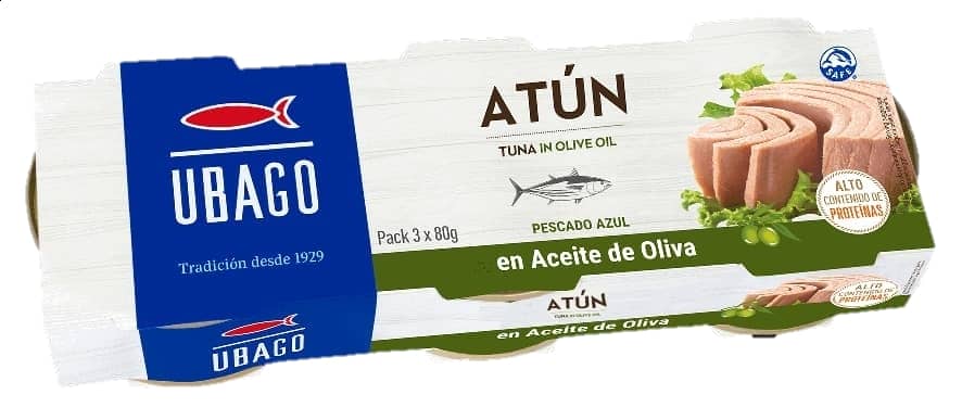 Atún en Aceite de Oliva (Pack 3 x 80g)