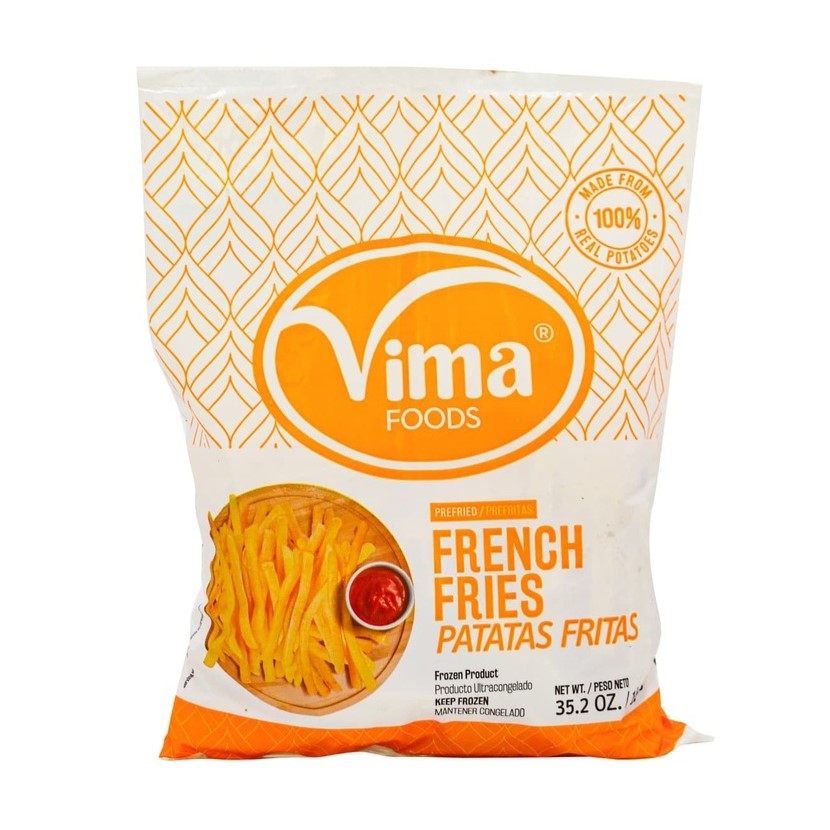 Papas Prefritas VIMA Corte Fino 7x7mm (bolsa 1KG)