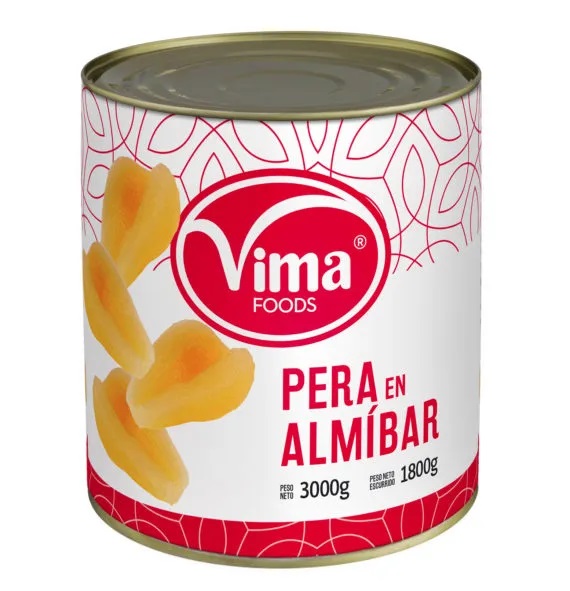 Peras en Almíbar Vima 3 KG