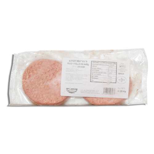 Hamburguesas de pavo y pollo (pack de 4 unidades)