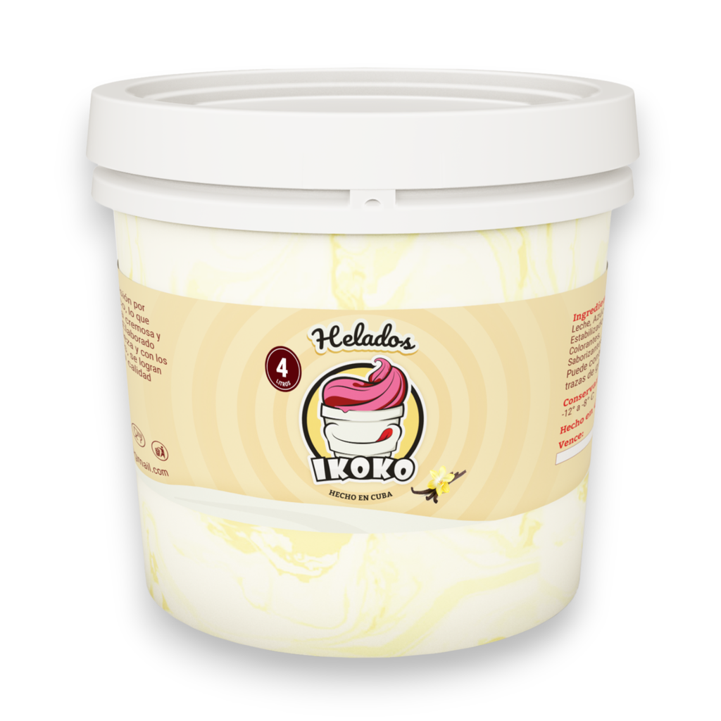 Helado de Vainilla (4 Lt) IKOKO