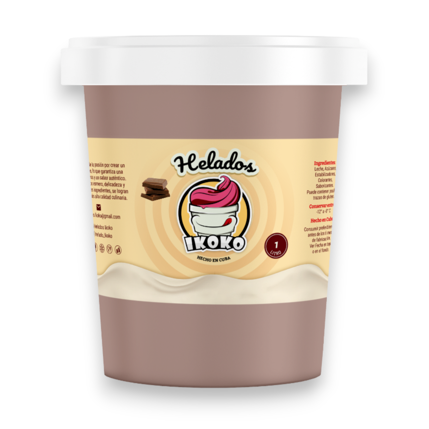 Helado de Chocolate (1 Lt) IKOKO