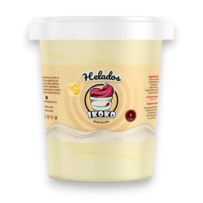 Helado de Mantecado (1 Lt) IKOKO