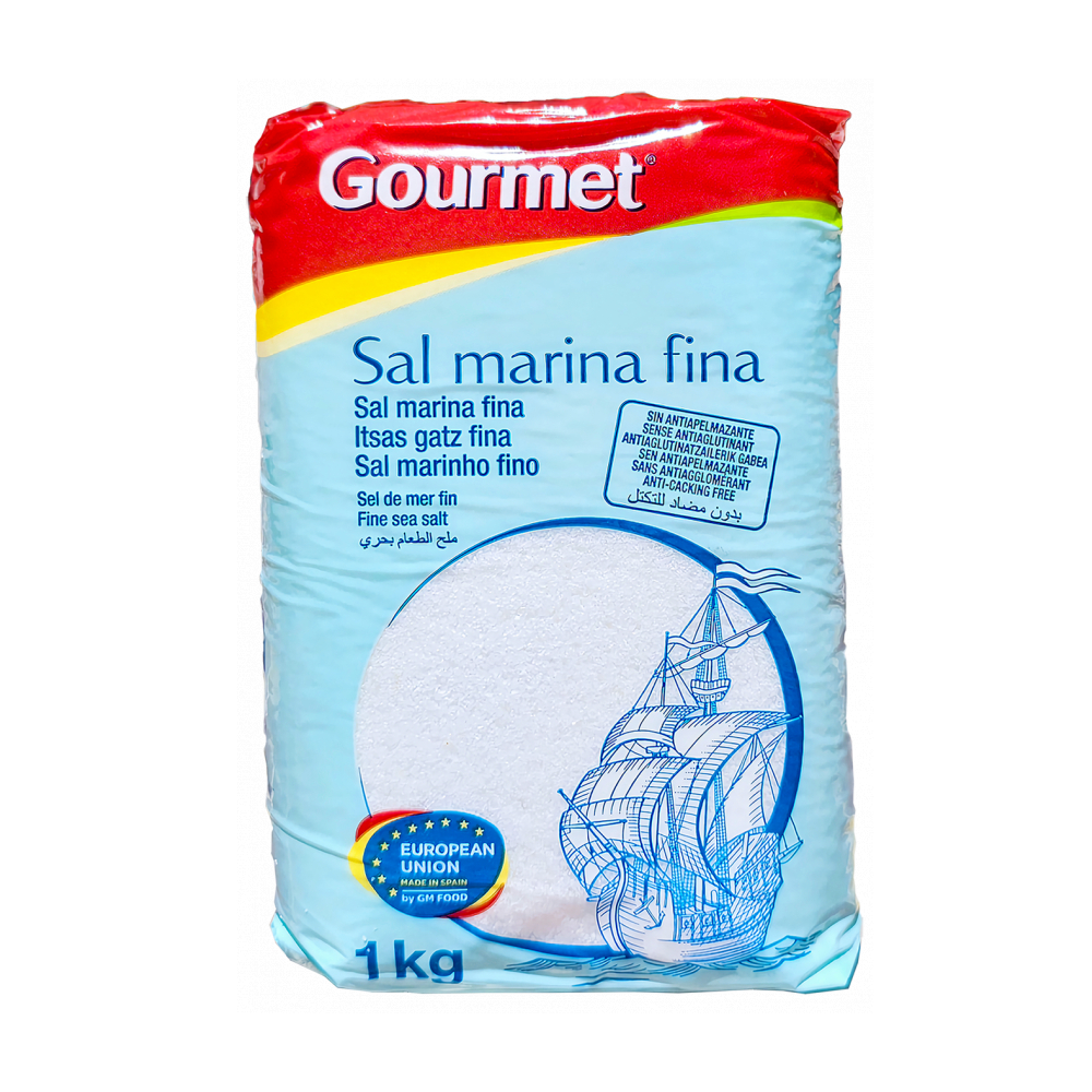 Sal marina fina (1 kg / 2.2 lb) Gourmet