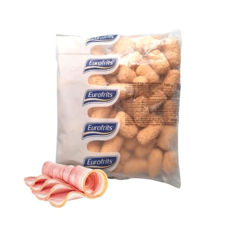 Croquetas de Jamón Bolsa 1000 gr Eurofrits