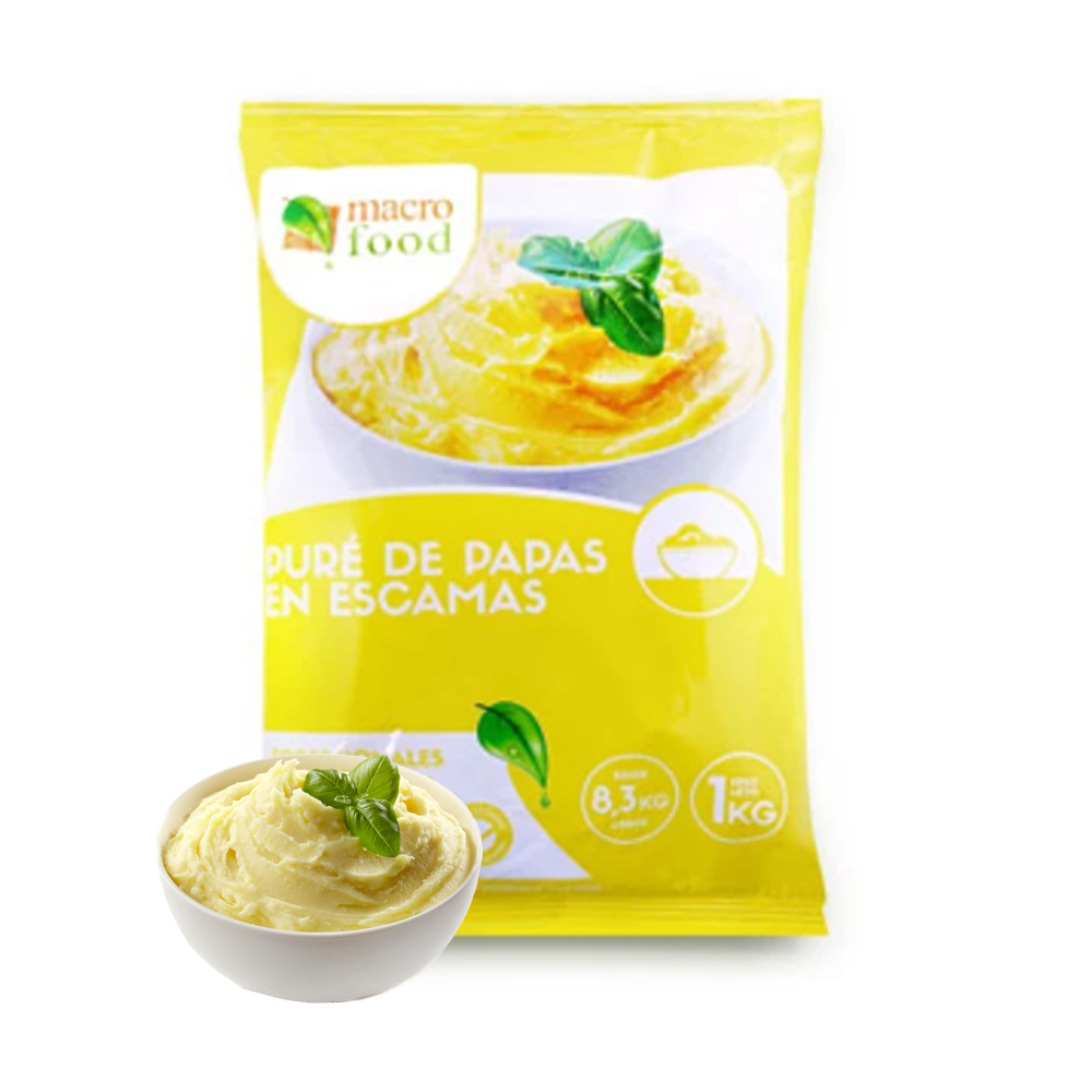 Puré de papas en escamas (1 kg / 2.2 lb) Macro Food