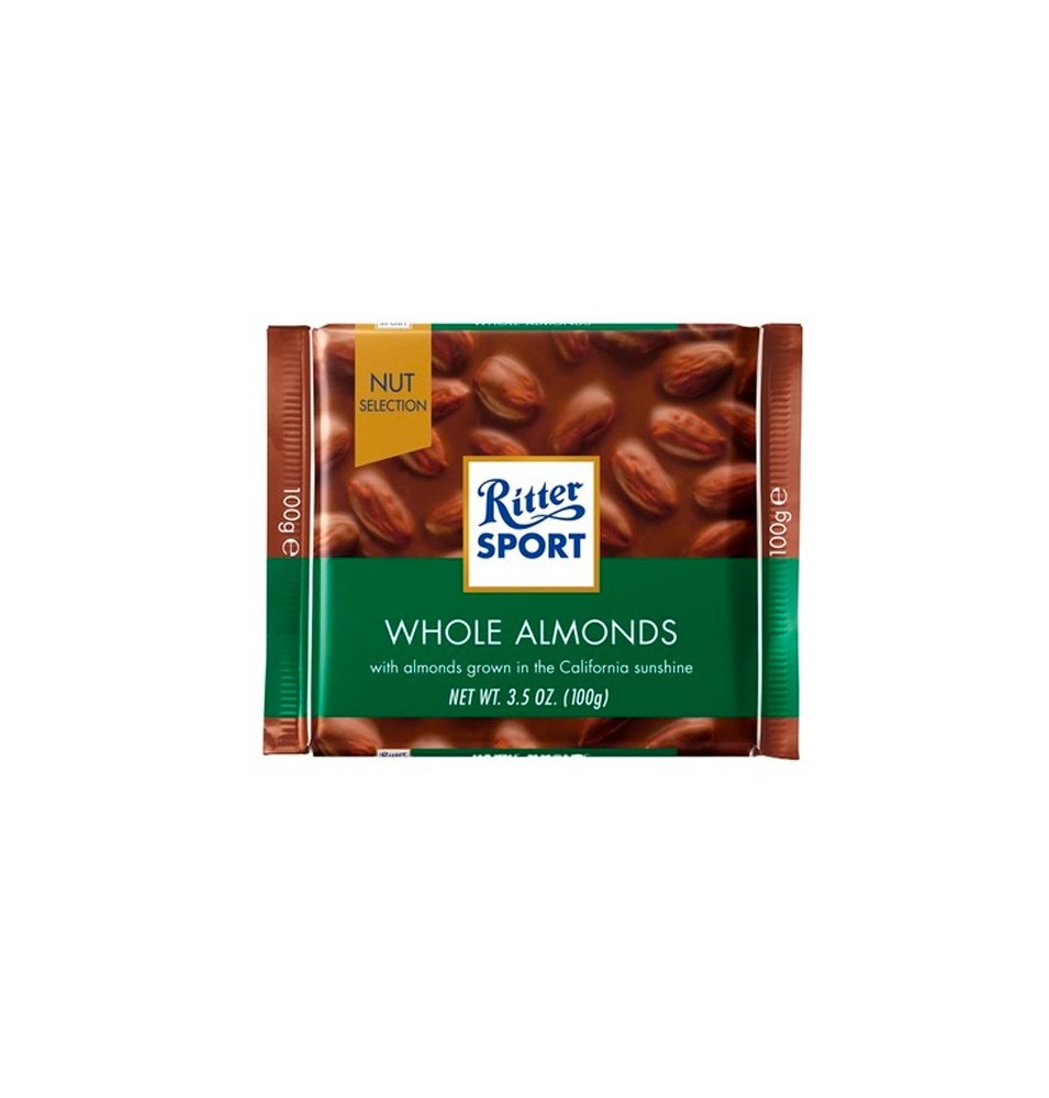 Chocolate con Almendras Enteras Ritter Sport (100 g)