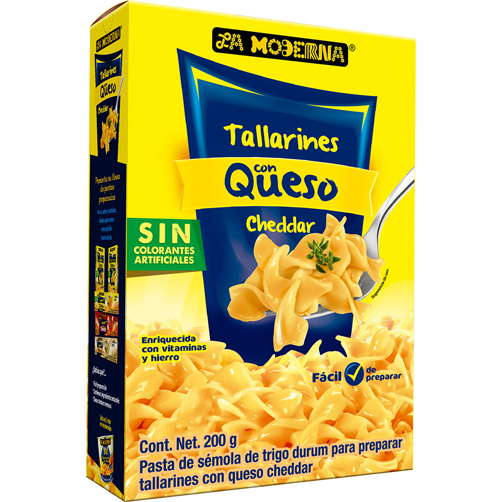 Tallarines con Queso La Moderna 200 g