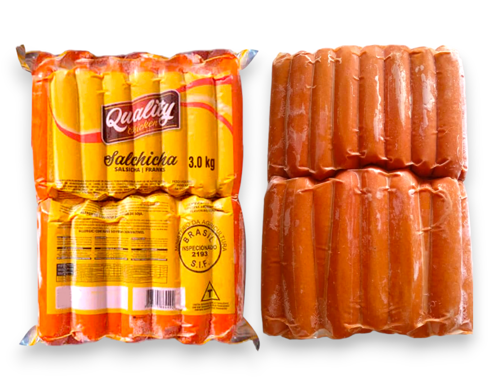 Salchichas de Pollo Quality pack 60 ud (3 kg / 6.61 lb)