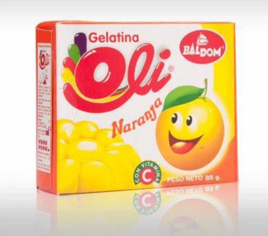 Gelatina Oli sabor naranja (85g)