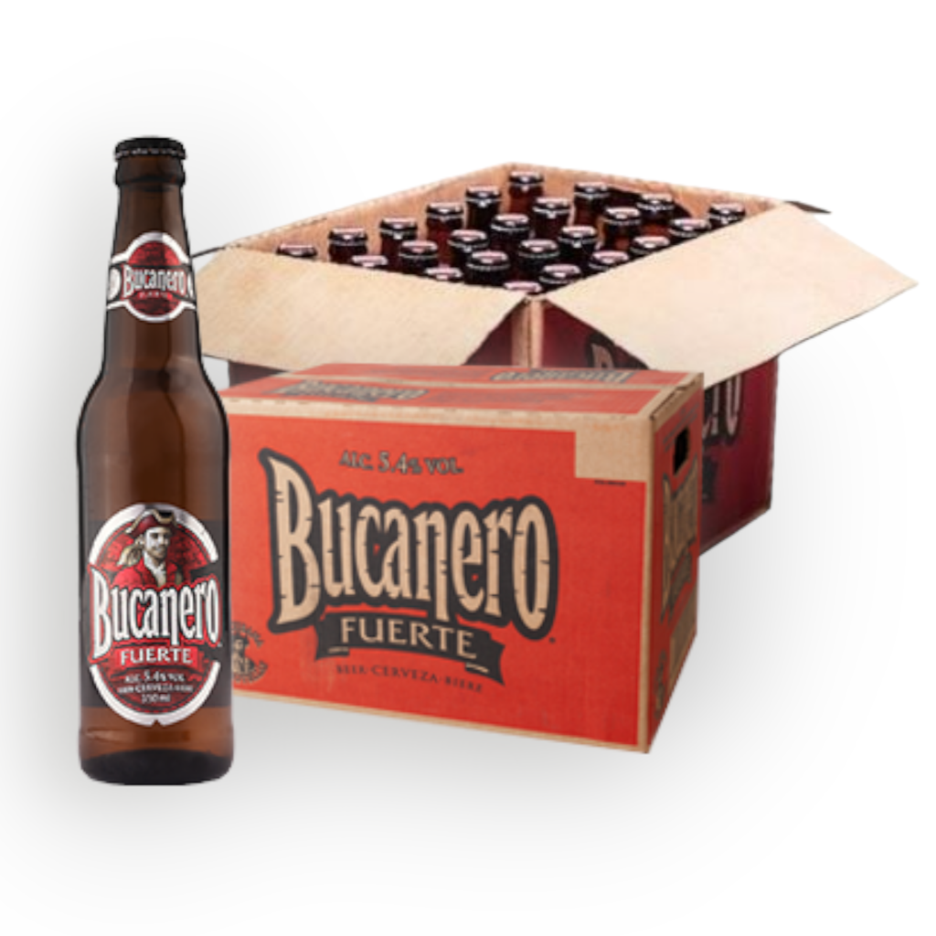 Caja de Cerveza Bucanero (24 botellas 350 ml)