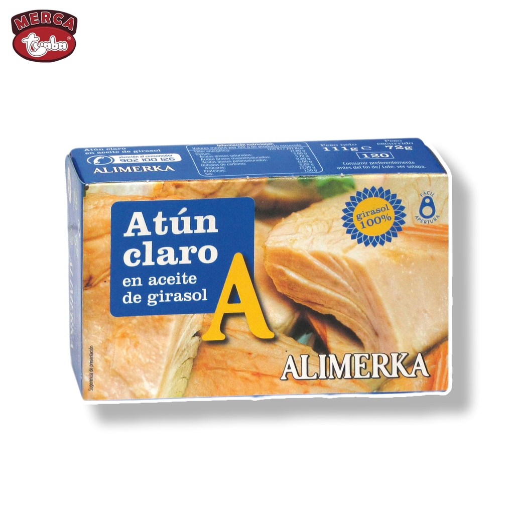 Atún Claro en Aceite de Girasol ALIMERKA (111g)