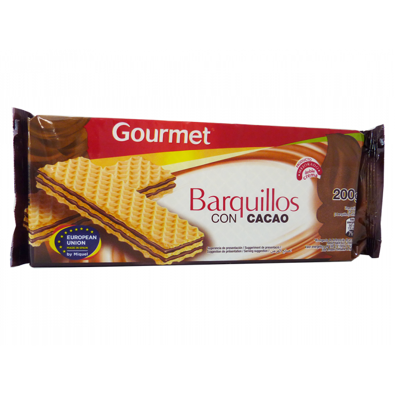 Galletas Gourmet Barquillo Chocolate 200G
