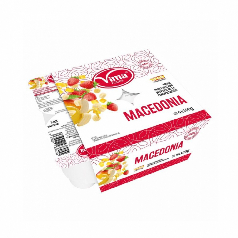 Yogurt de Macedonia (4ud*100 gr) VIMA -sin frío-