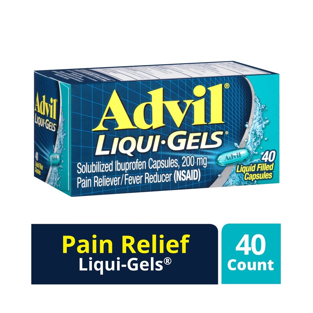 Advil Liqui-Gel Ibuprofeno 200mg (40 cápsulas)
