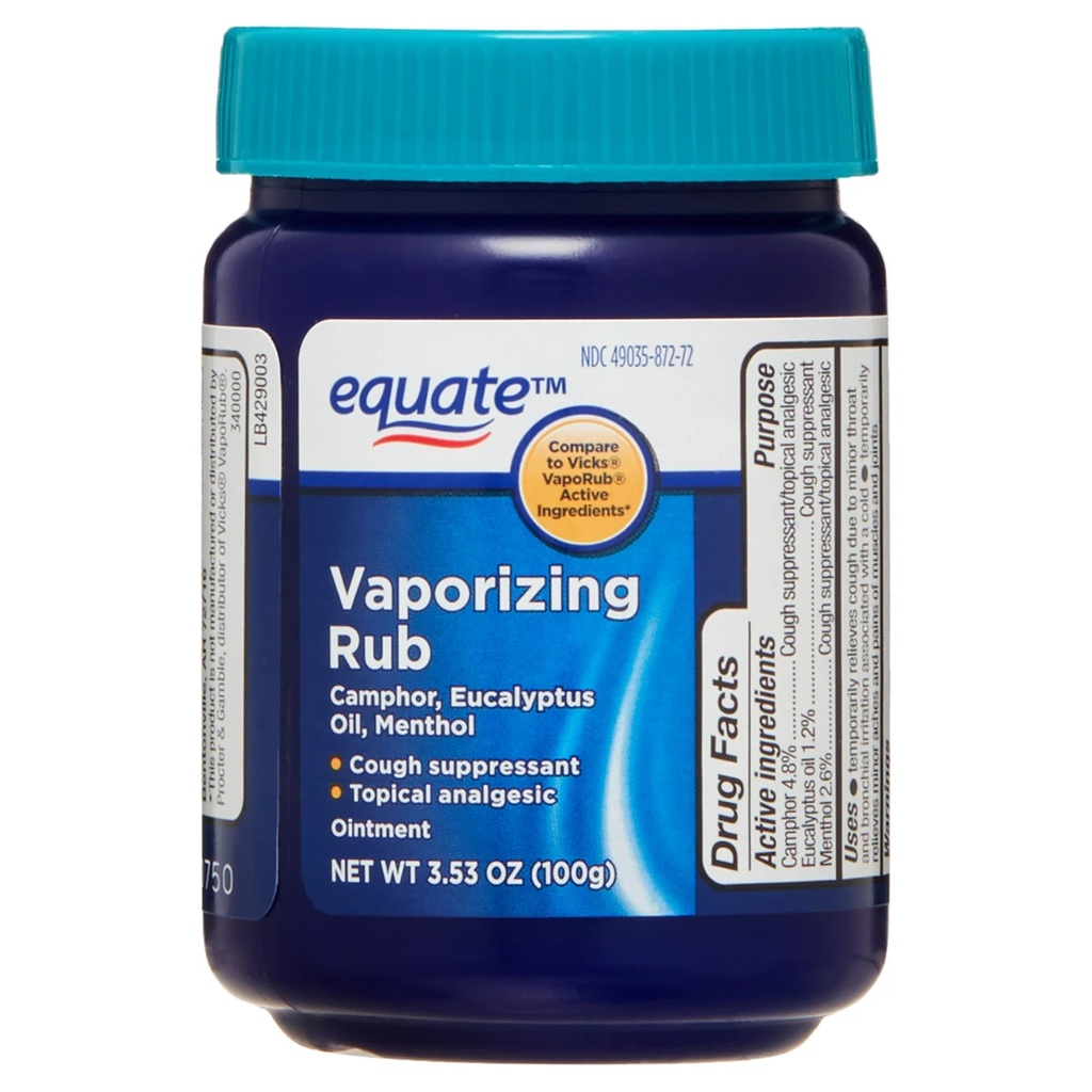 Vapo Rub Equate 3.53 oz
