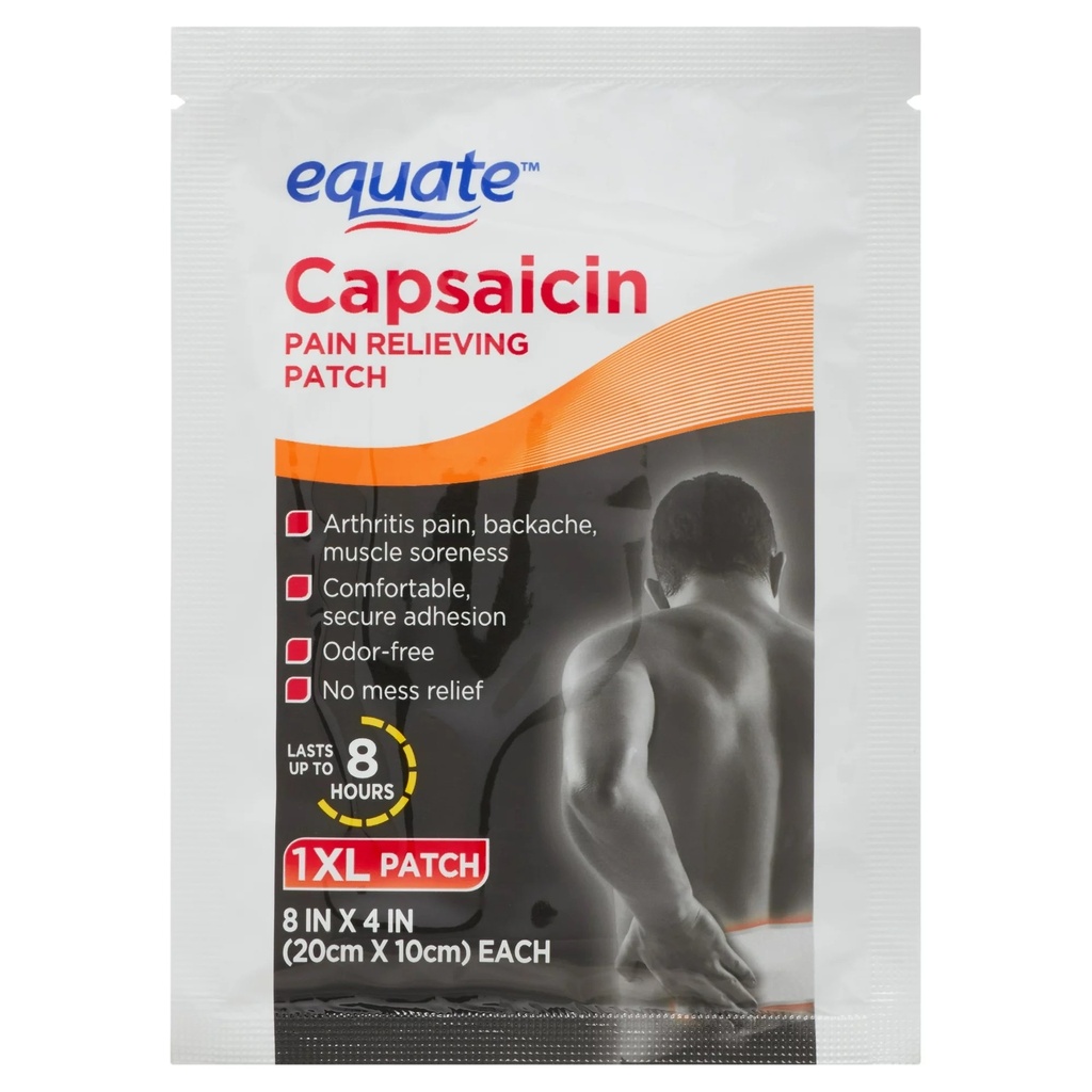 Parche para aliviar el dolor Equate XL (20cmx10cm)