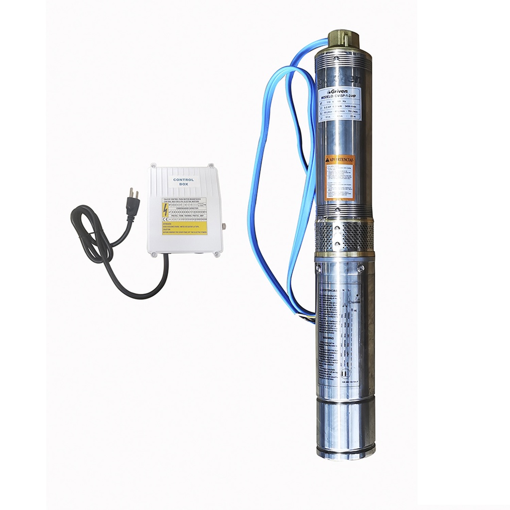 Bomba sumergible 1/2HP 110v 1.5&quot;