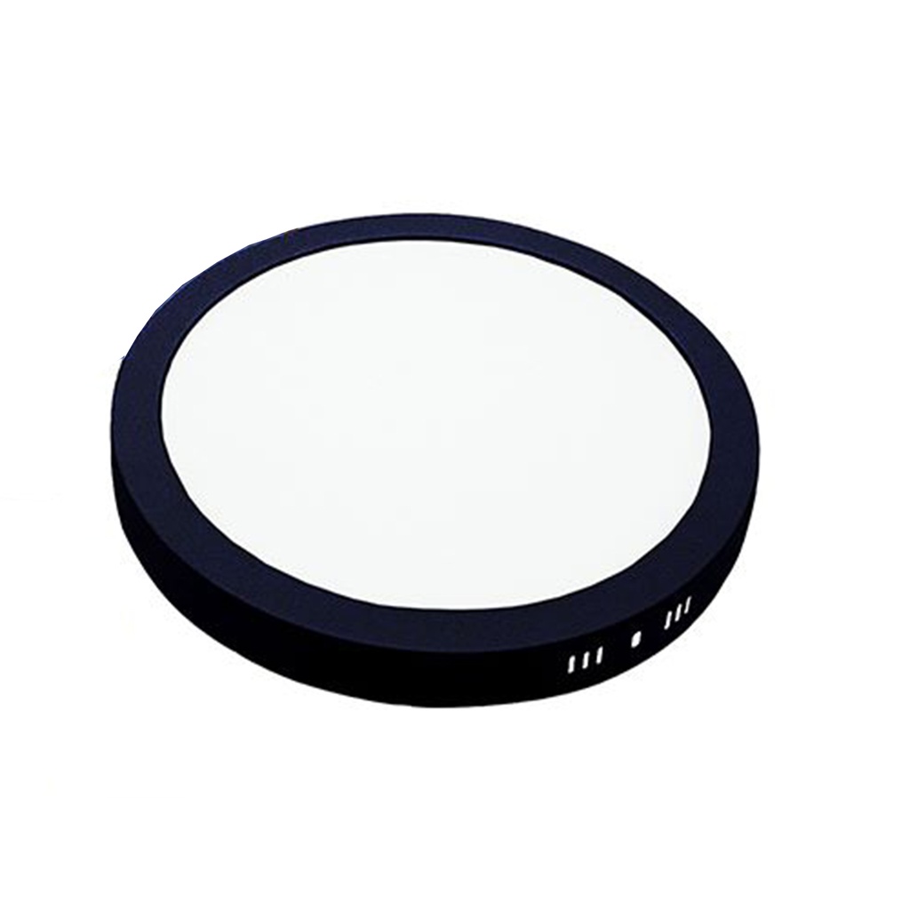 Lámpara LED redonda negro para sobreponer 24W