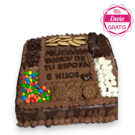 Cake de confituras cuadrado