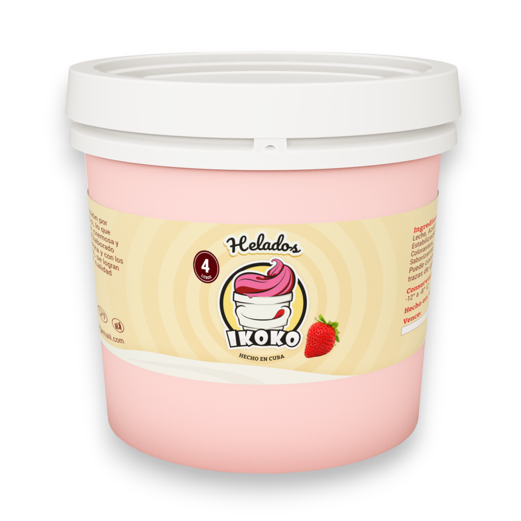 Helado de Fresa (4 Lt) IKOKO