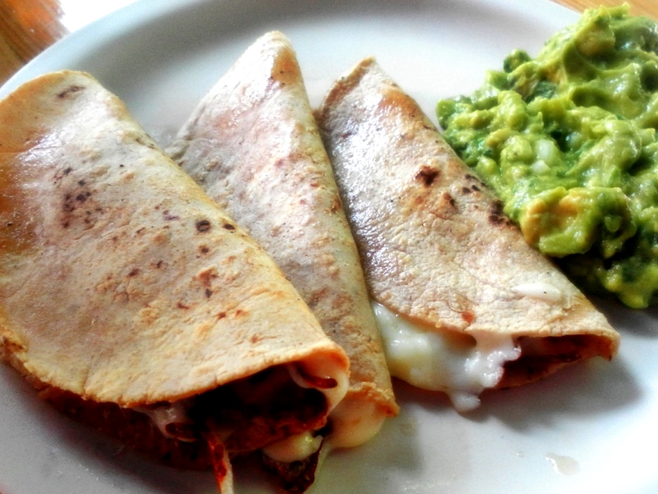 Tacos mexicanos de jamón y queso 3 uds