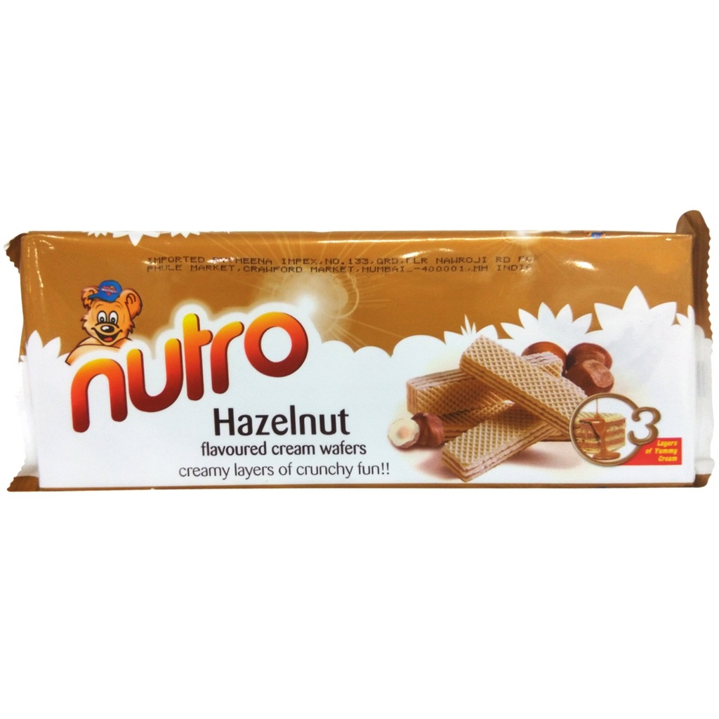 Sorbetos Wafers Avellana Hazelnut 75g Nutro