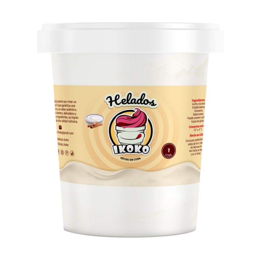 Helado de Crema de Leche (1 Lt) IKOKO