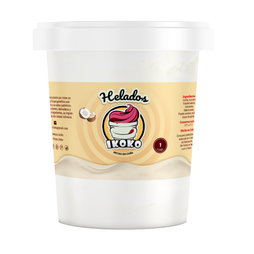 Helado de Coco (1 Lt) IKOKO