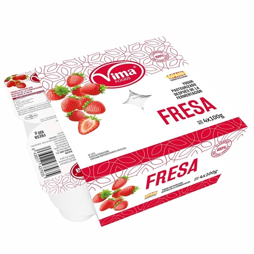 Yogurt de Fresa VIMA (4ud*100 gr)