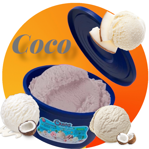Helado Gustó sabor Coco (1 Litro)