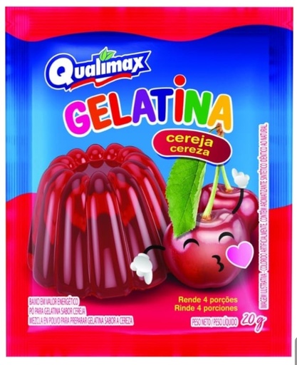 Gelatina Sabor cereza (20 g)